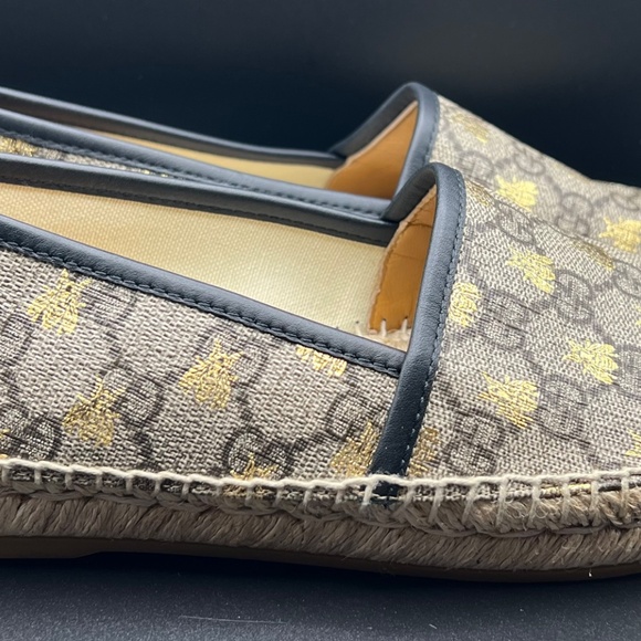 GUCCI Bee GG Supreme Espadrilles | EU 37 - NEW, Never Worn - Picture 9 of 12